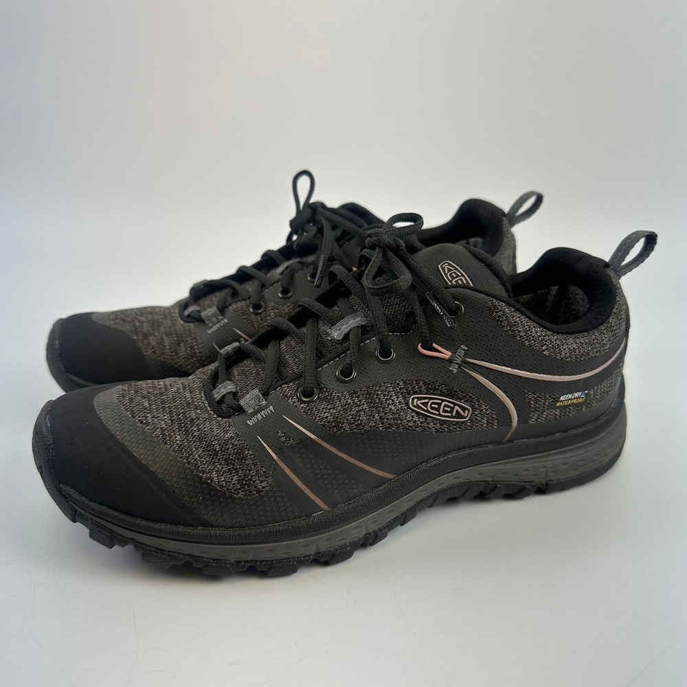 KEEN Terradora Waterproof Hiking Shoes Black Rose Dawn Lace Up  1016772 Women 7W